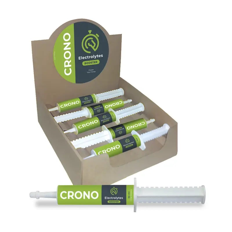 Crono Electrolytes Booster, présentoir de 10 unités, 30 ml - seringue de pâte orale