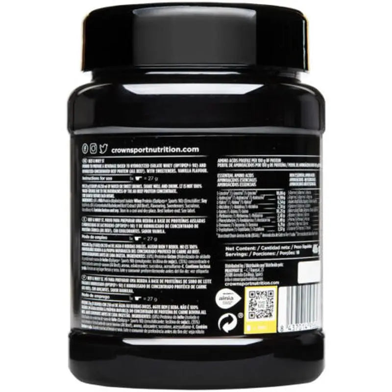 Crown Sport Nutrition Beef & Whey Vanilla , 486 g (18 portions)