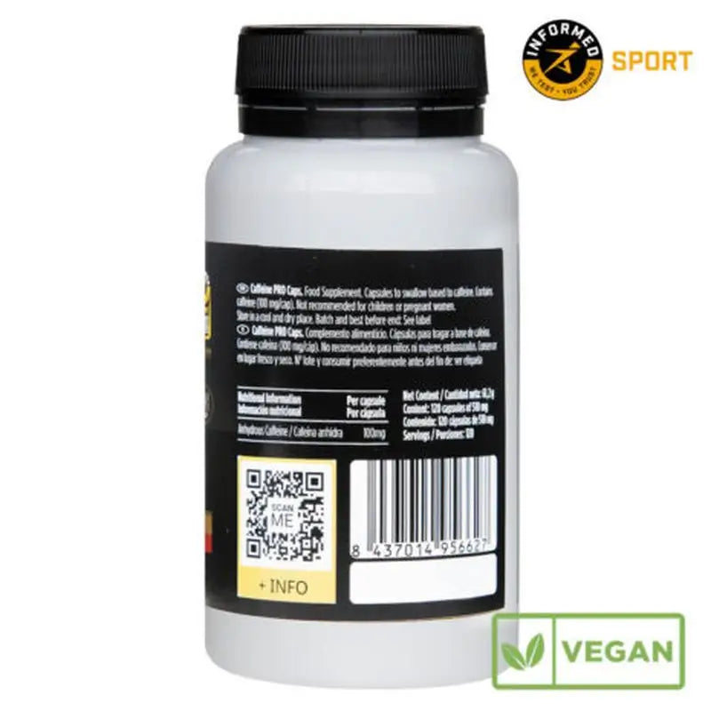 Crown Sport Nutrition Caffeine Pro Caps 100 Mg , 120 gélules