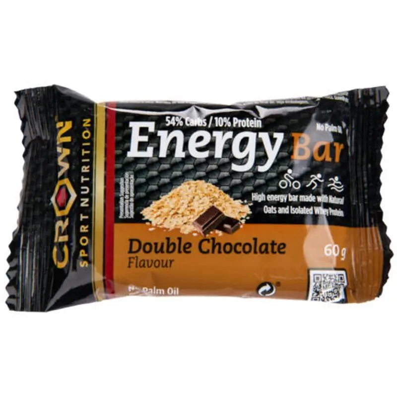 Crown Sport Nutrition Energy Bar Double Chocolate , 60 grams