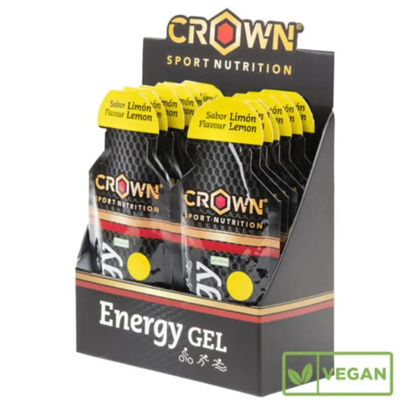 Crown Sport Nutrition Energy Gel Lemon , 12 x 40 g