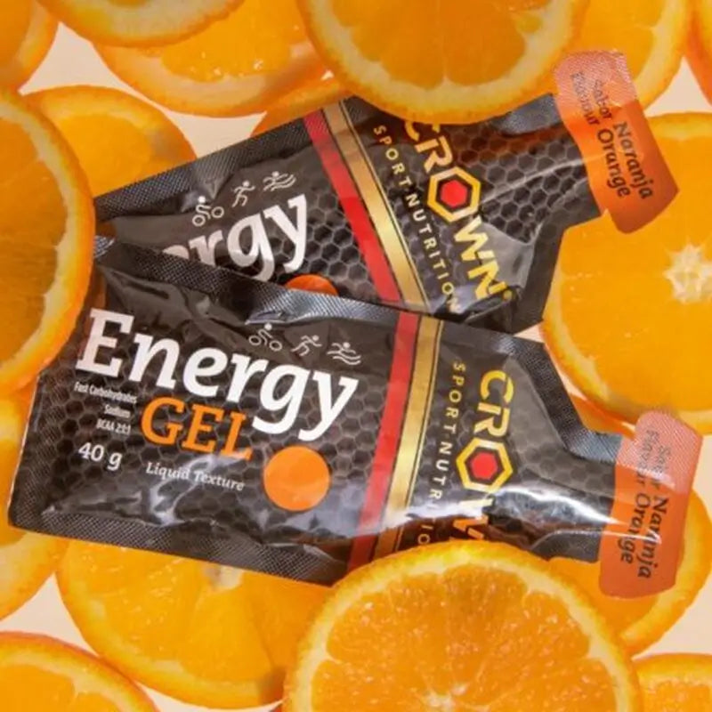 Crown Sport Nutrition Energy Gel Orange , 12 x 40 grammes