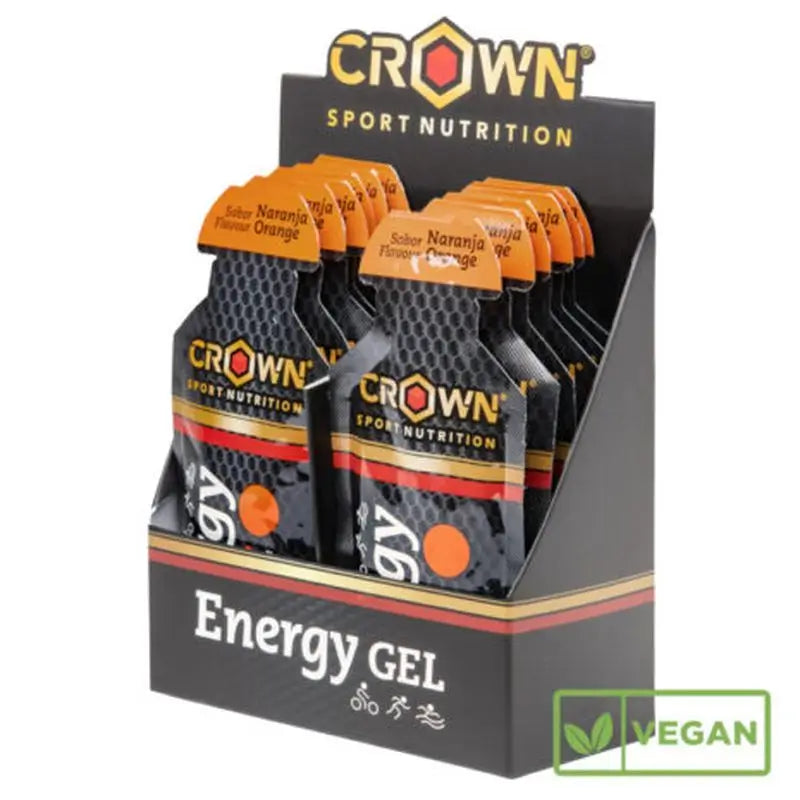 Crown Sport Nutrition Energy Gel Orange , 12 x 40 grams