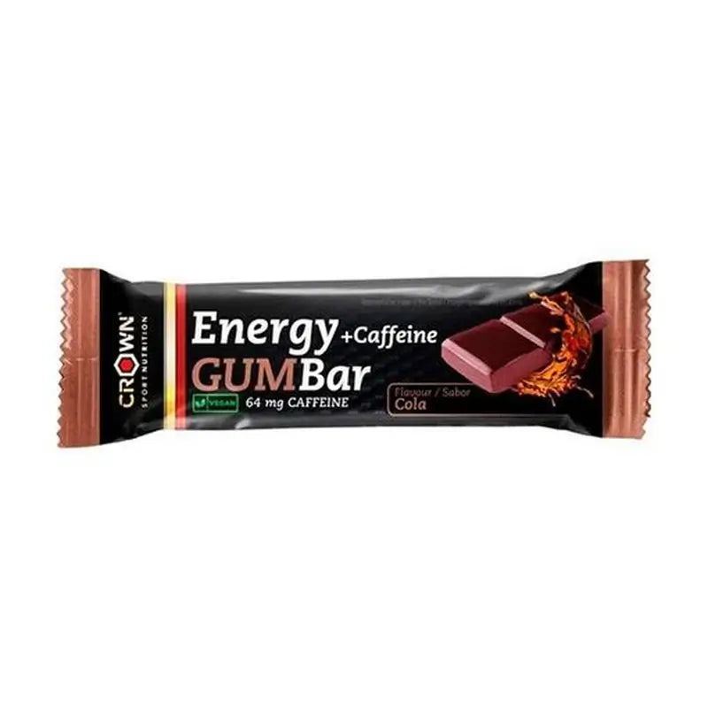 Crown Sport Nutrition Energy Gum Bar Cola + Caffeine , 1 x 30 grams