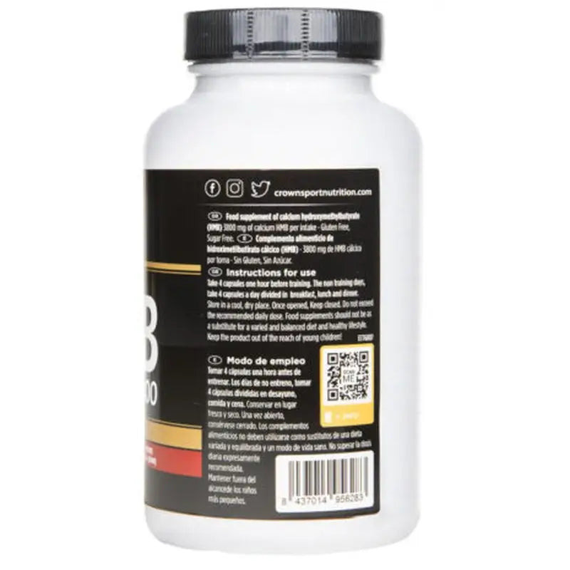 Crown Sport Nutrition Hmb 3800 , 120 gélules (30 portions)