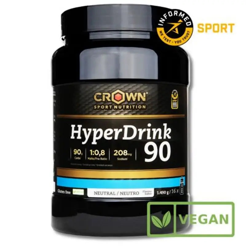 Crown Sport Nutrition Hyperdrink 90 Neutre, 1.49 kg(16 portions)
