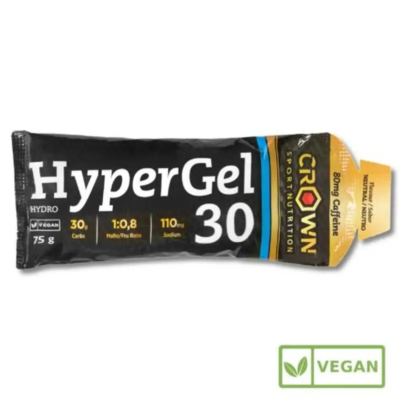Crown Sport Nutrition Hypergel 30 (Hydro) Neutral + Caffeine , 75g