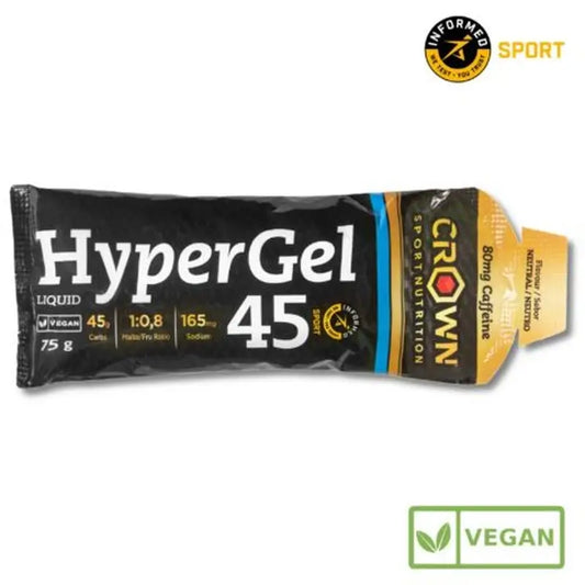 Crown Sport Nutrition Hypergel 45 Neutral + Caffeine , 75 grams