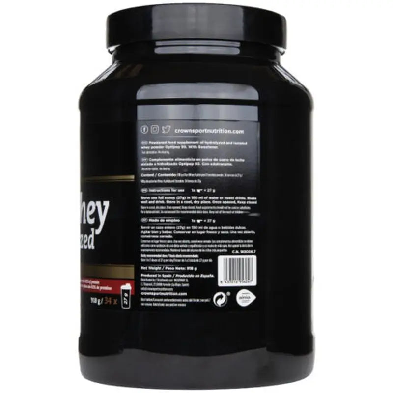Crown Sport Nutrition Iso Whey Hydrolyzed Chocolate , 918 g (34 portions)