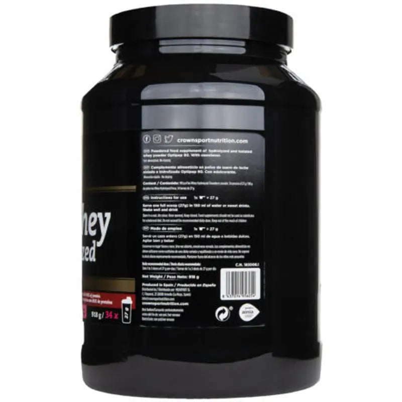 Crown Sport Nutrition Iso Whey Hydrolyzed Strawberry , 918 g (34 portions)