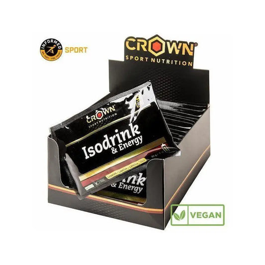 Crown Sport Nutrition Isodrink & Energy Lemon Single Dose , 18 x 32 grams