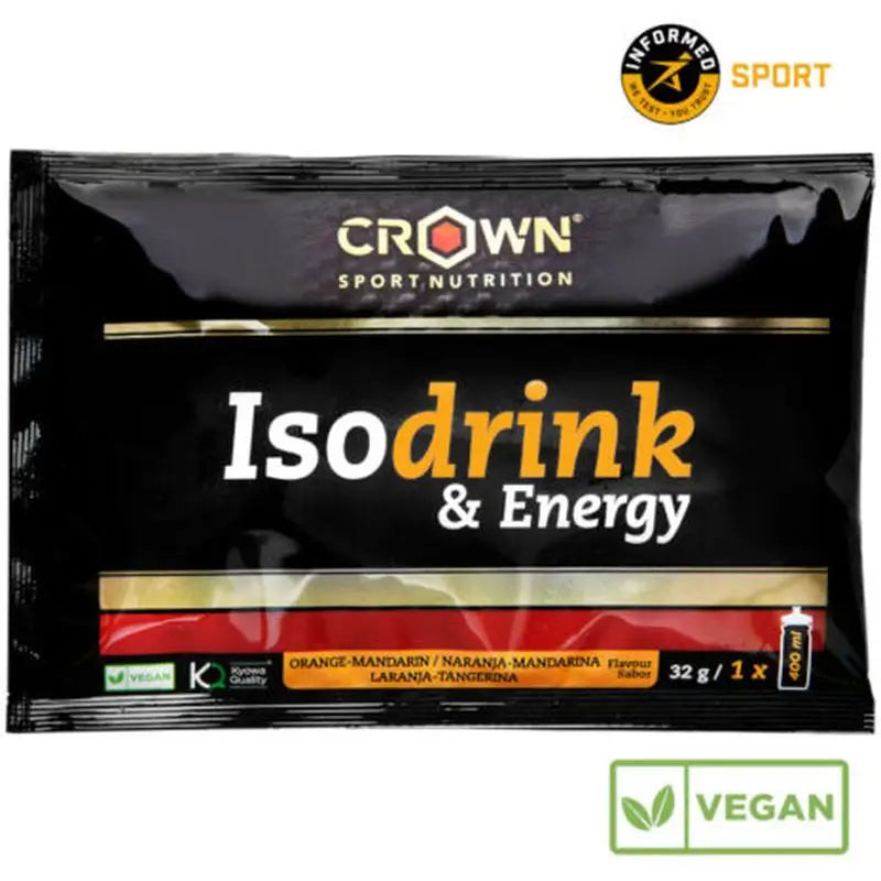 Crown Sport Nutrition Isodrink & Energy Orange Single Dose , 32 g