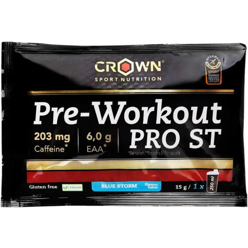 Crown Sport Nutrition Pre Workout Pro St Blue Storm Monodosis , 15 g