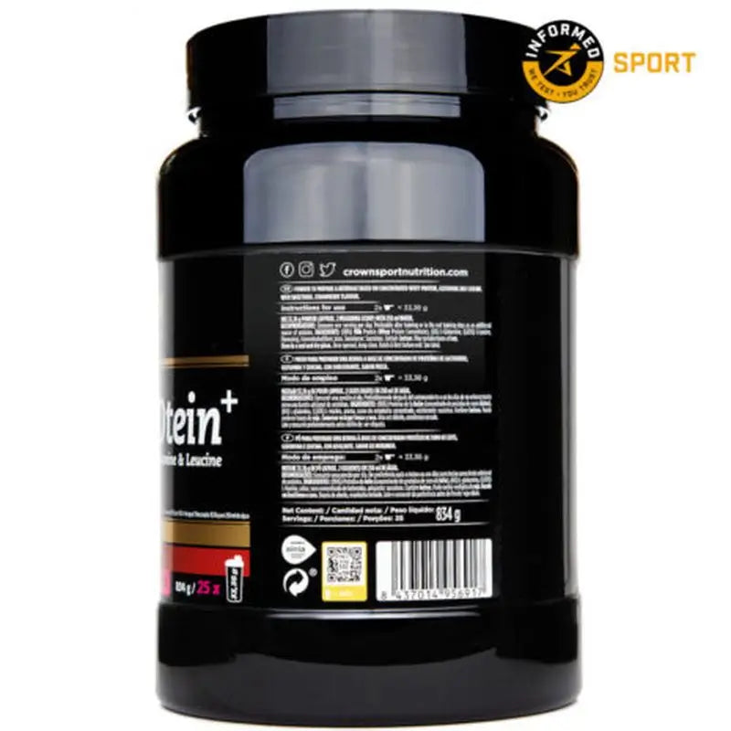 Crown Sport Nutrition Whey Protein + Fraise, 848 g (25 portions)
