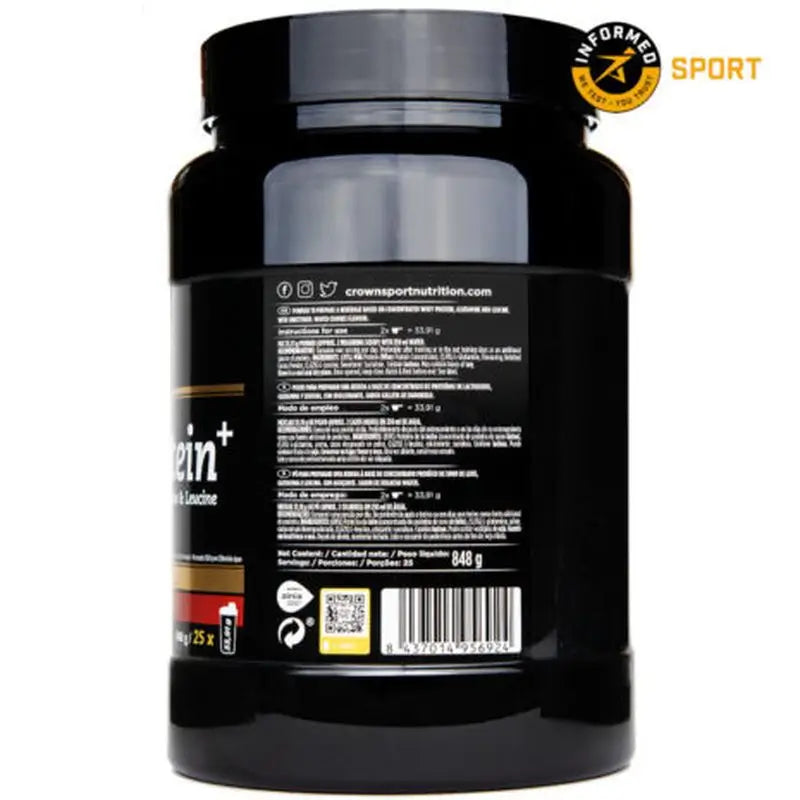 Crown Sport Nutrition Whey Protein + biscuits gaufrés, 834 g (25 portions)