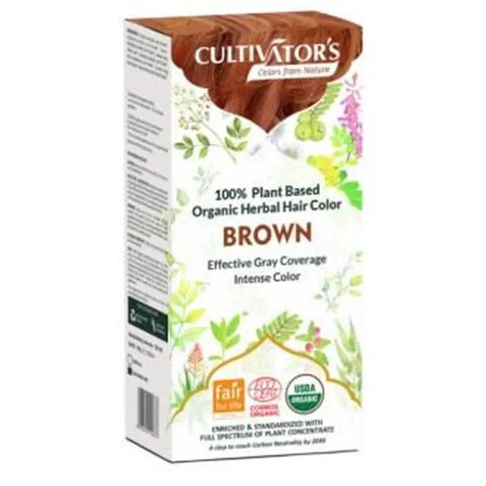 Cultivators Golden Chestnut Organic Hair Dye 100Gr. Ecocert