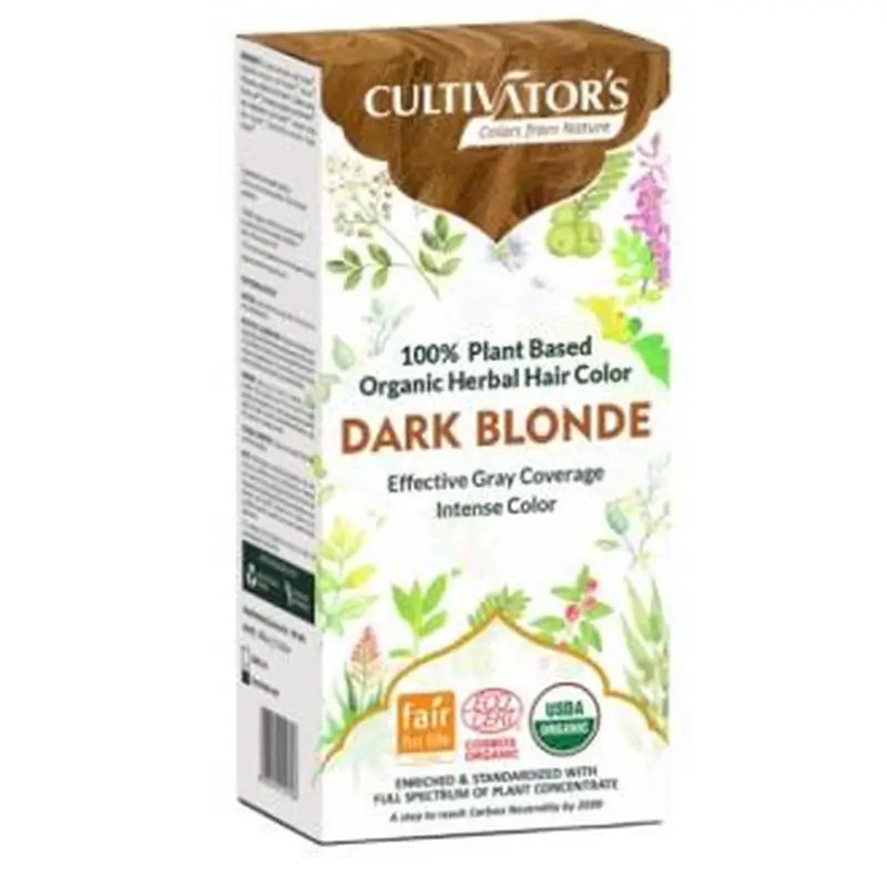 Cultivators Dark Blonde Organic Hair Color 100Gr. Ecocert