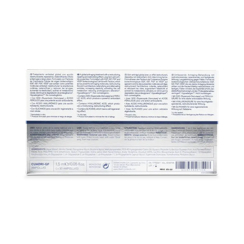 Rilastil Cuadri Gf 30 ampoules x 1,5 ml