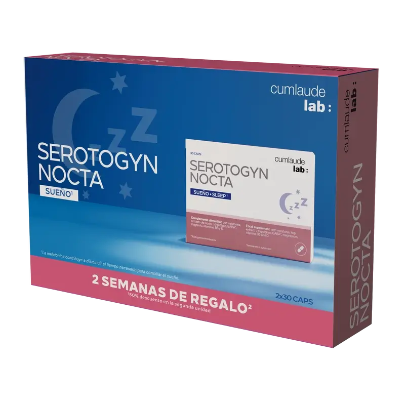Cumlaude Lab Duplo Serotogyn Nocta 2A Ud 50%, 30 caps + 30 caps