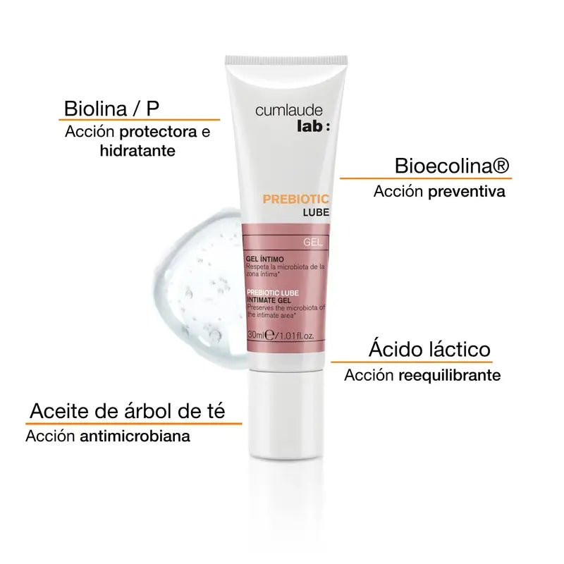 Cumlaude Lab Prebiotic Lube Lubrifiant protecteur et préventif, 30 Ml