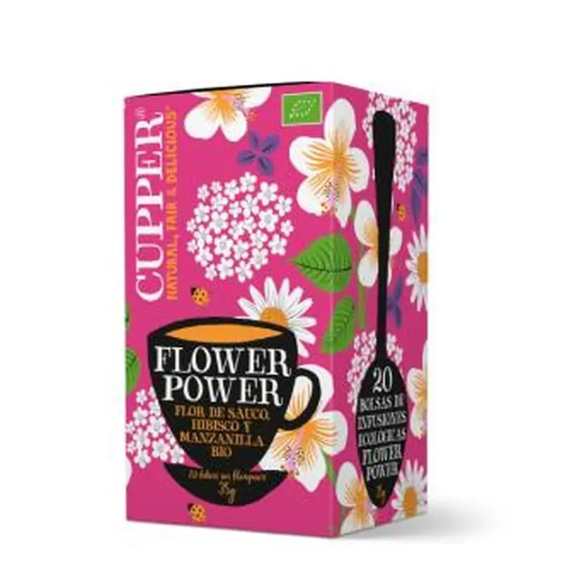 Cupper Flower Power Infusion 20Sachets. Bio