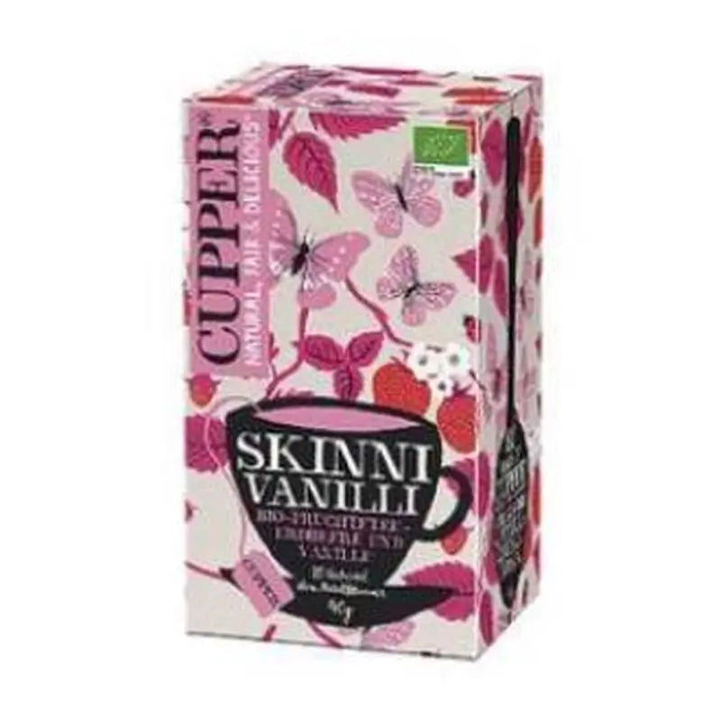 Cupper Strawberry & Vanilla Infusion 20Sachets. Bio Vegan
