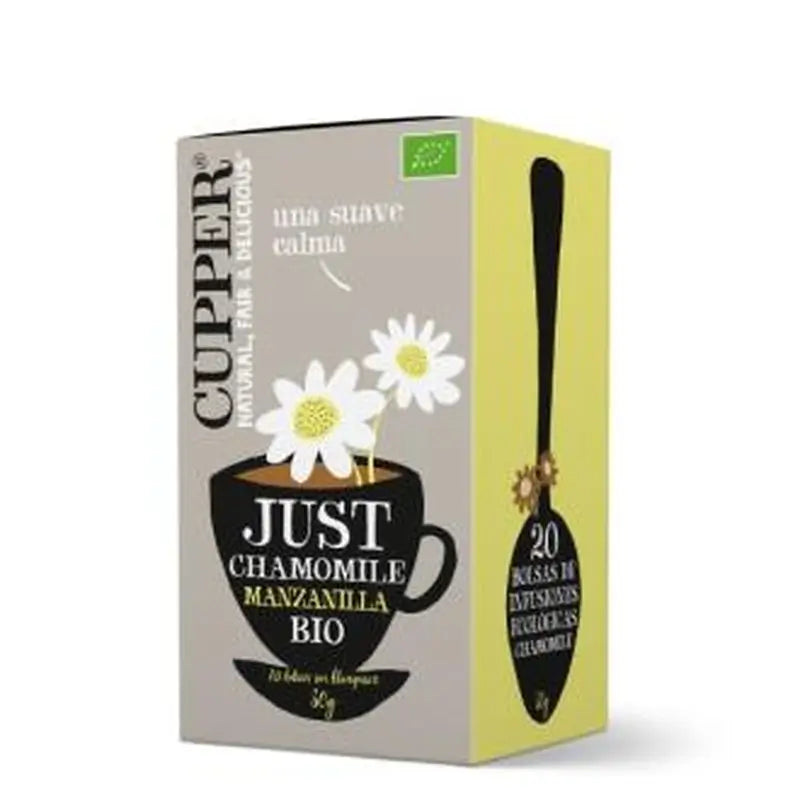Cupper Chamomile Infusion 20Sachets. Bio