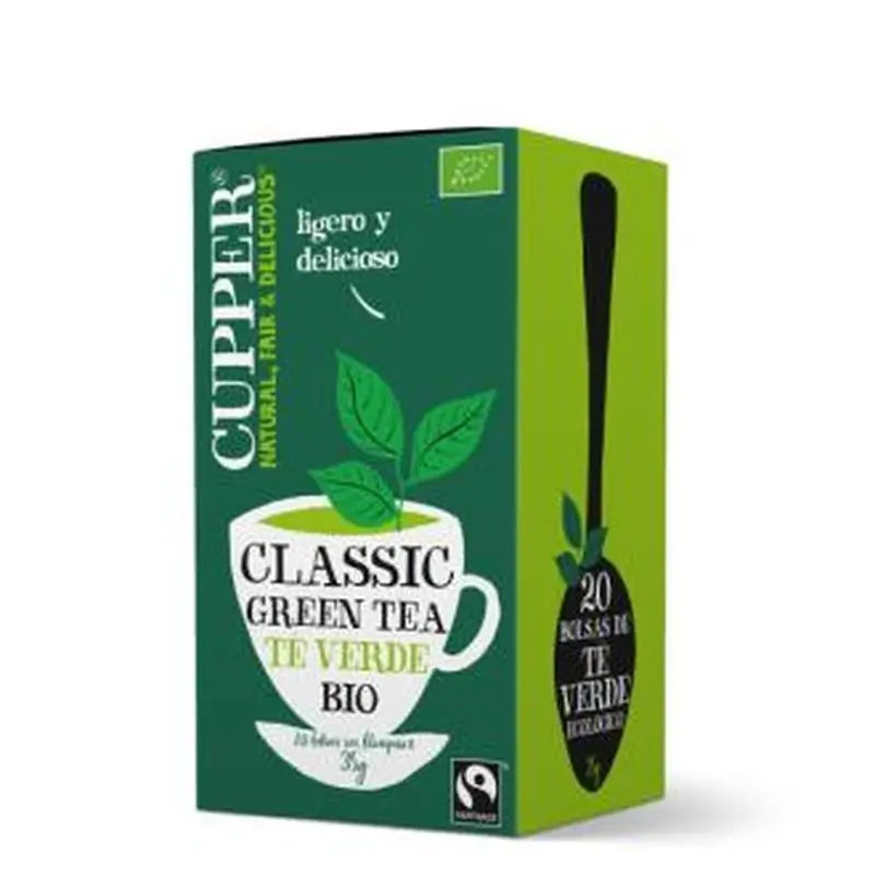 Cupper Green Tea Infusion 20Sachets. Bio