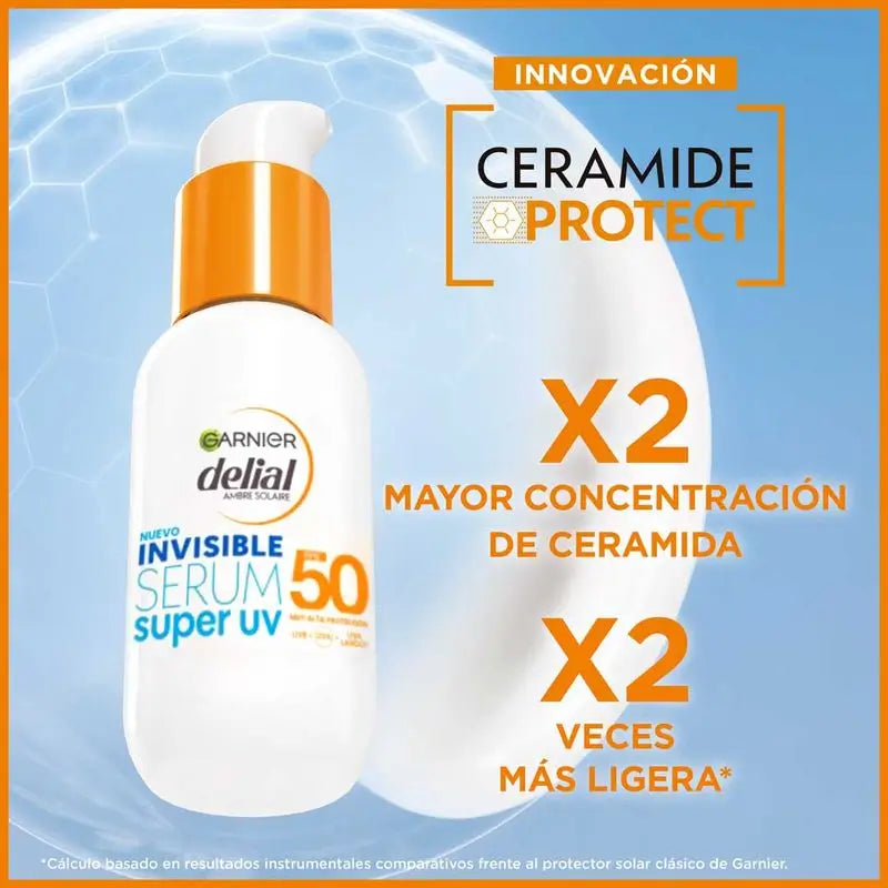 Delial Invisible Serum Super UV SPF50 Light Feel Daily Sunscreen, 40 ml