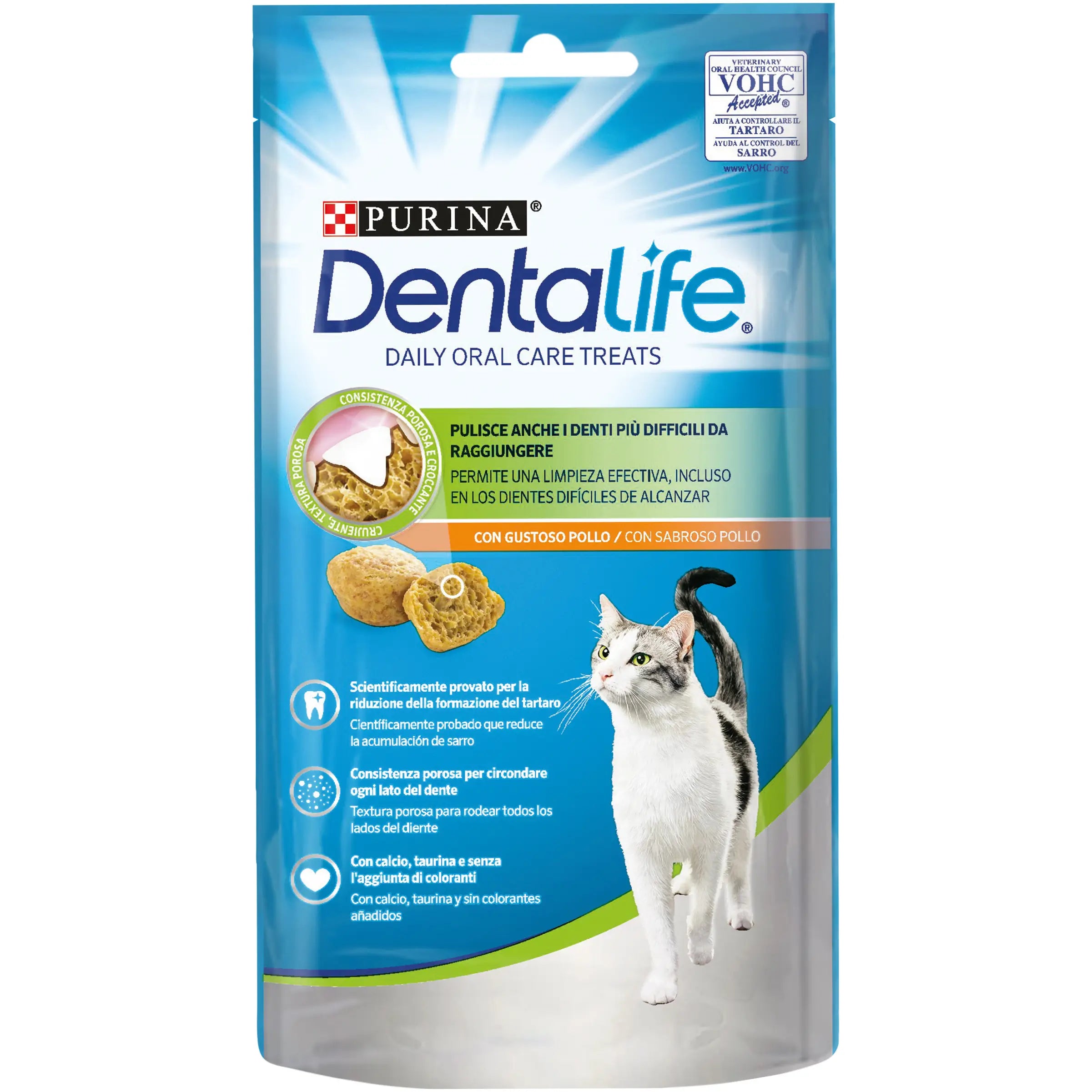 Dentalife Feline Daily Oral Care Chicken Flavour 8X40Gr, snack for cats