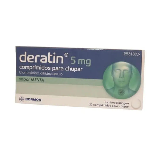 Deratin 5 mg 20 tablets for sucking