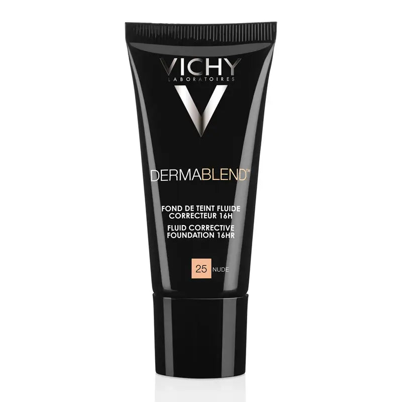 Vichy Dermablend High Coverage Fluid Foundation Concealer 16H 30 ml Shade 25 Nude