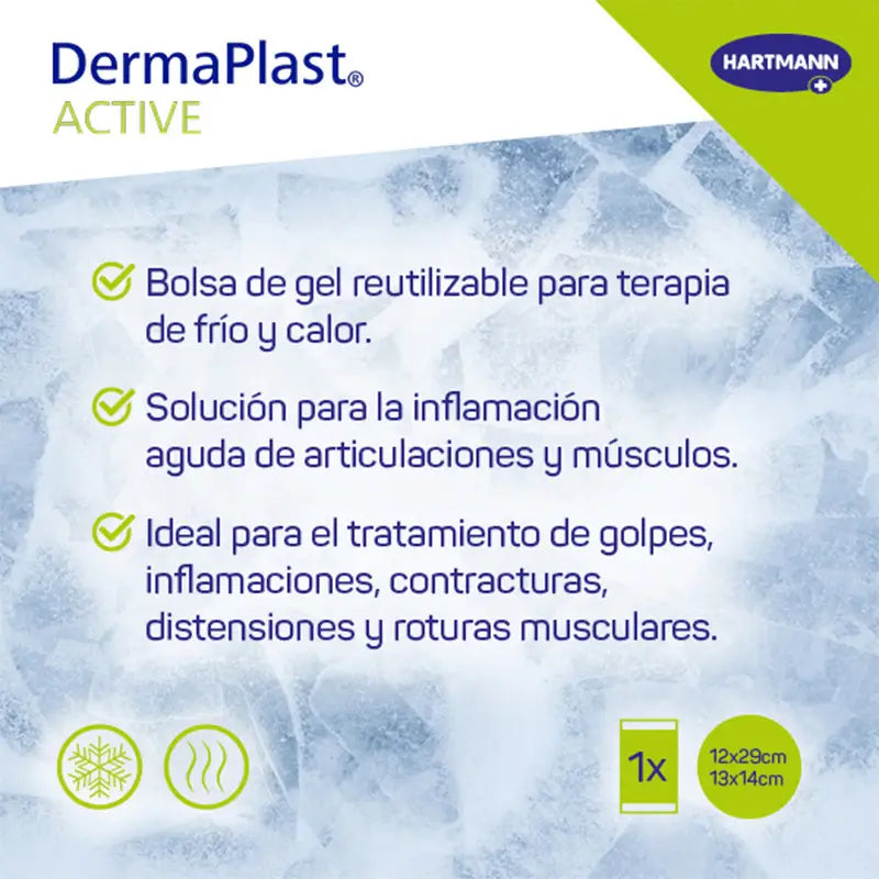 Dermaplast Active Reusable Hot Cold Pack Réutilisable Small