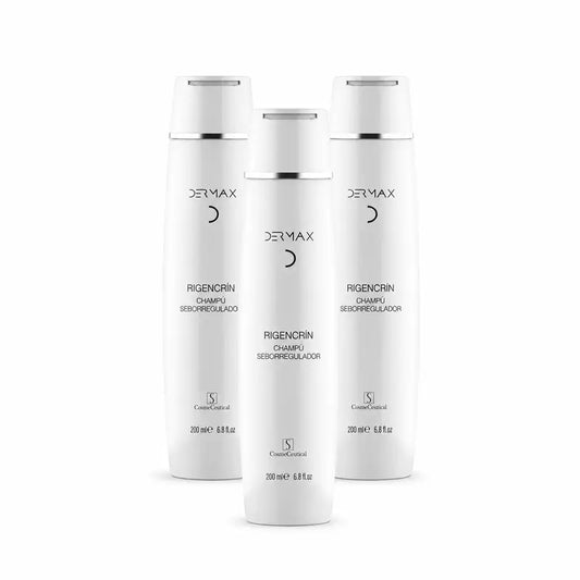 Dermax Rigencrín, shampooing séborégulateur, lot de 3 x 200 ml