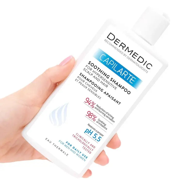 Dermedic Capilarte Shampooing apaisant pour cuir chevelu sensible, 300 ml