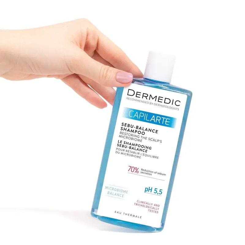Dermedic Capilarte Sebu-Balance Scalp Microbiome Restorative Shampooing, 300 ml