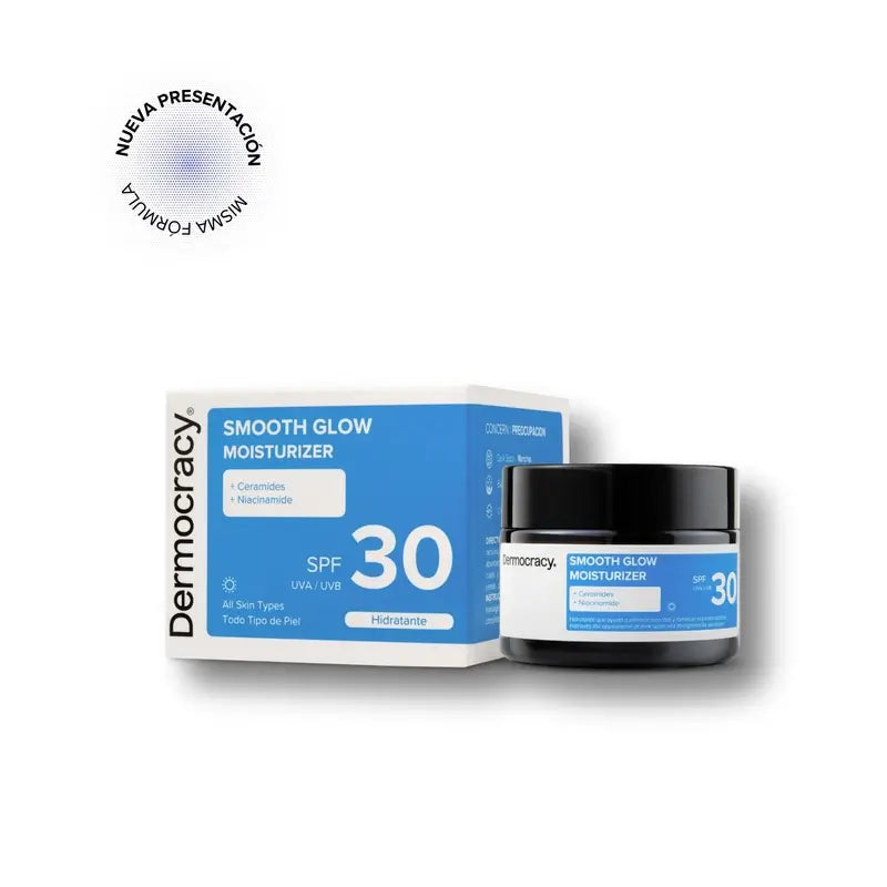 Dermocracy Smooth Glow Spf3O Moisturizer 1%.