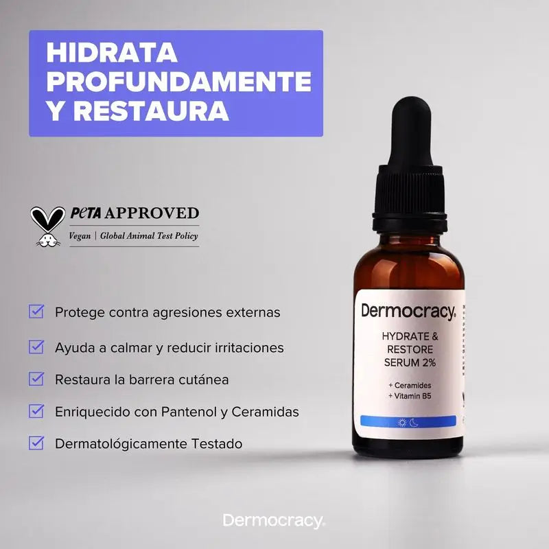 Dermocracy Hydrate & Restore Serum 2% [Ceramides + Vitamine B5] , 30 Ml