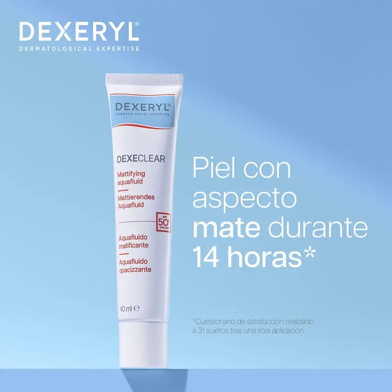 Dexeryl Dexeclear Aquafluid matifiant Spf50+ , 40 ml