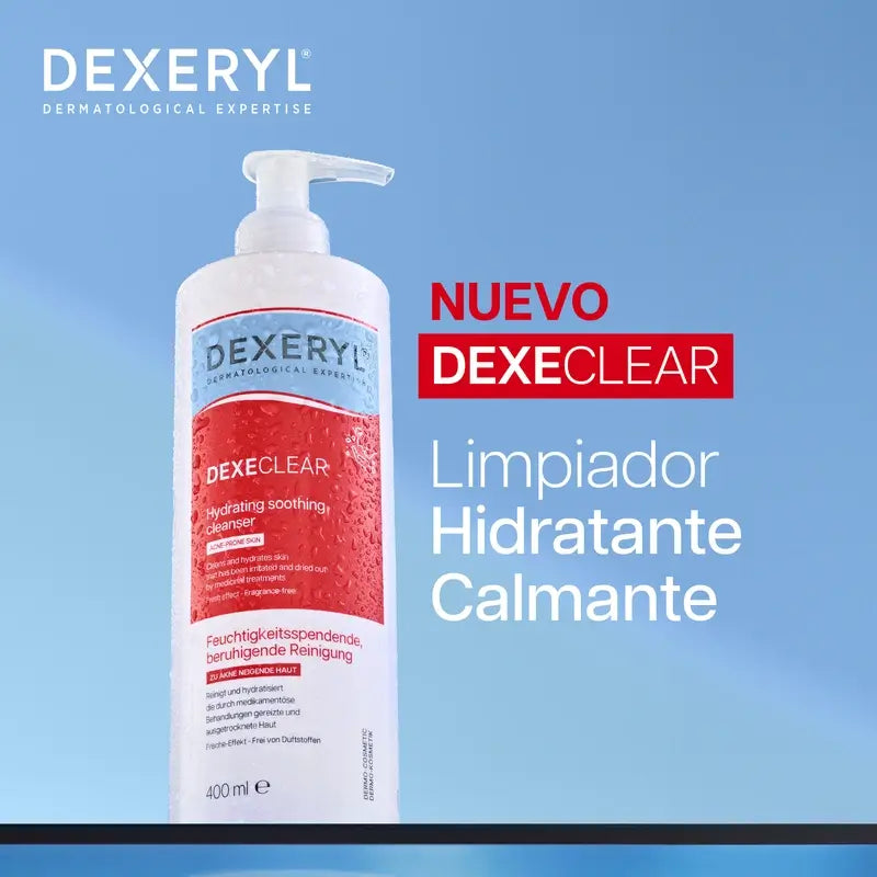 Dexeryl Dexeclear Nettoyant hydratant et apaisant, 400 ml