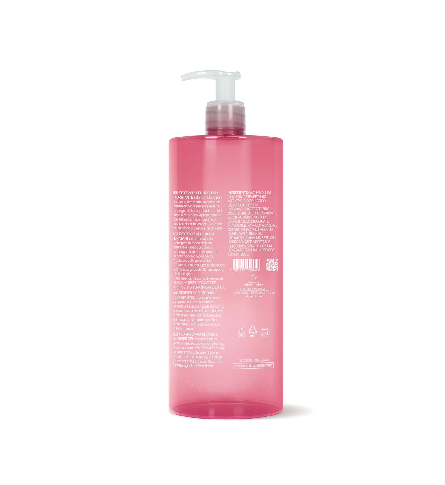 Gel douche hydratant Dexeryl, 500 ml