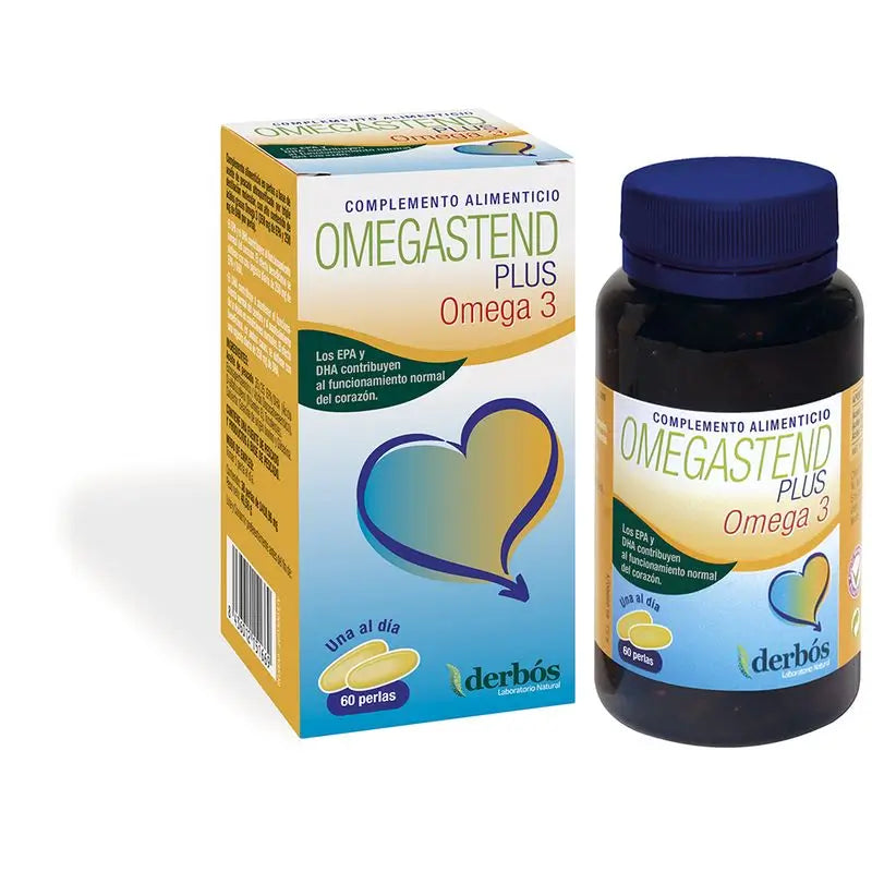 Dherbos Omegastend Plus 60 Omega 3 Pearls , 60 pearls