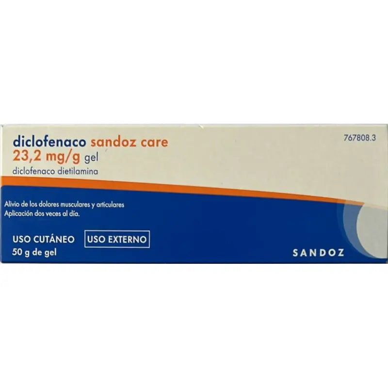 Diclofenac Sandoz Care 23.2 Mg / G Diclofenac Diethylamine Gel, 50 grams