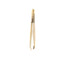 Disna Professional Straight Tweezers Gold 9 Cm., units 1