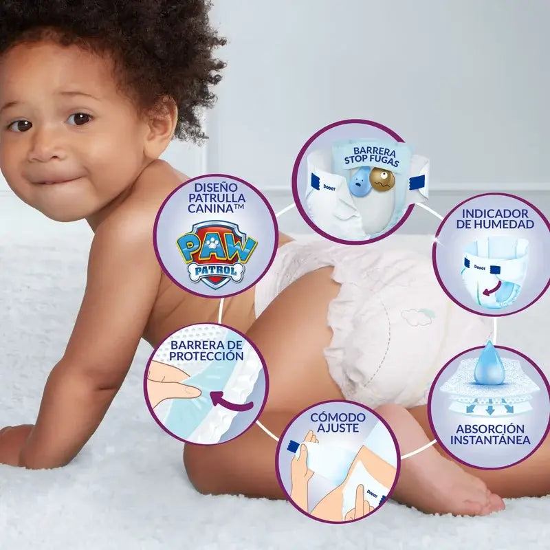 Dodot Activity Taille 6+ (+14 kg), 44 couches