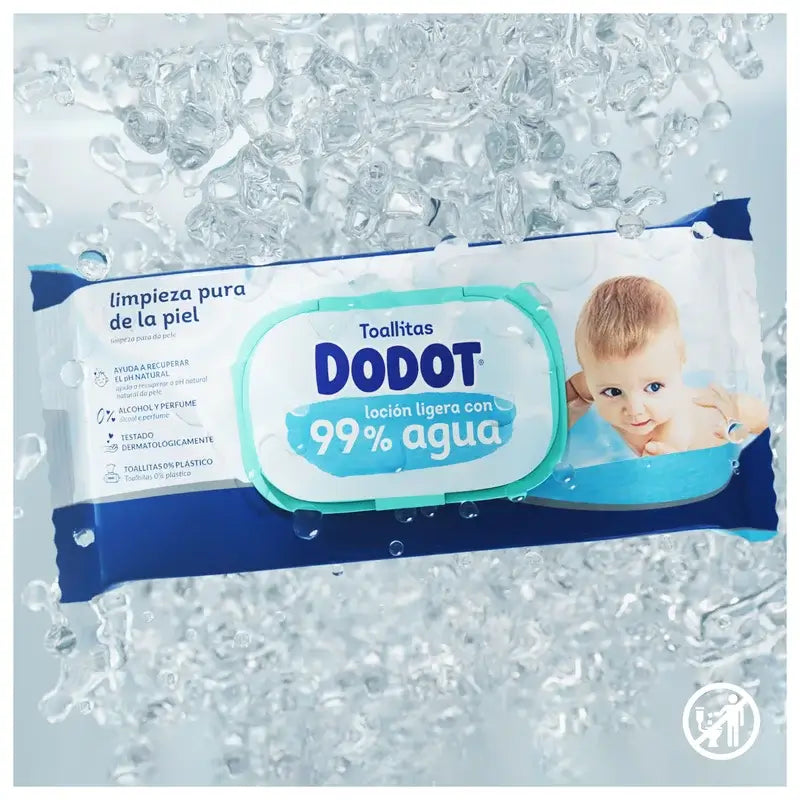 Dodot Wipes 99% Aqua, 1x60, 60 pcs.