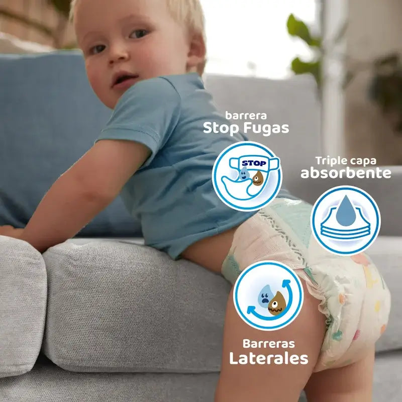 Dodot Baby Dry Taille 4 (10-15kg), 62 couches