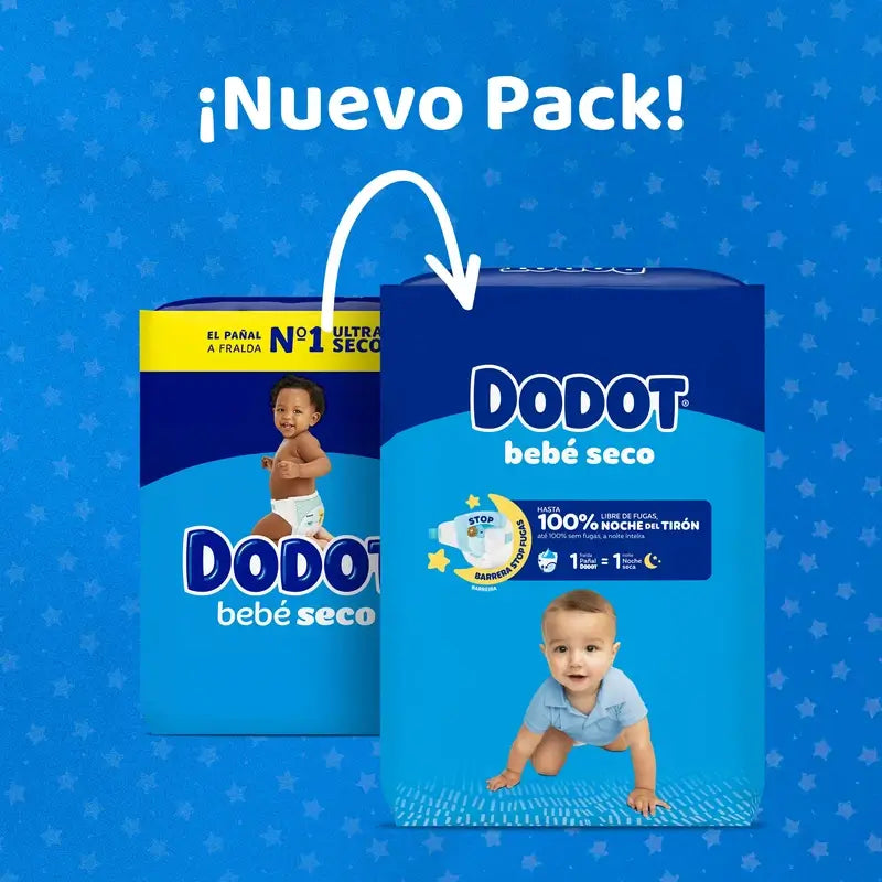 Dodot Bebé-Seco Size 8, 54 nappies