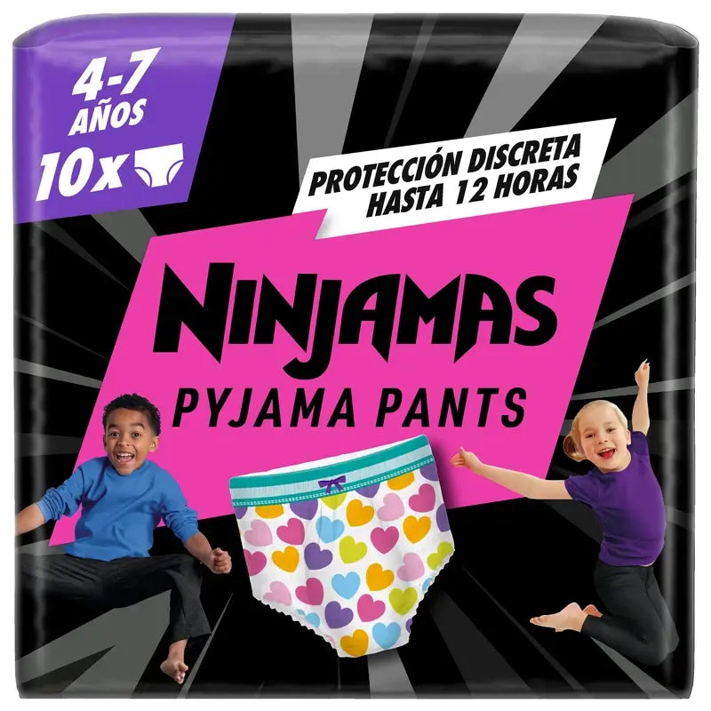 Dodot Ninjamas Taille 7 Coeur, 10 Couches