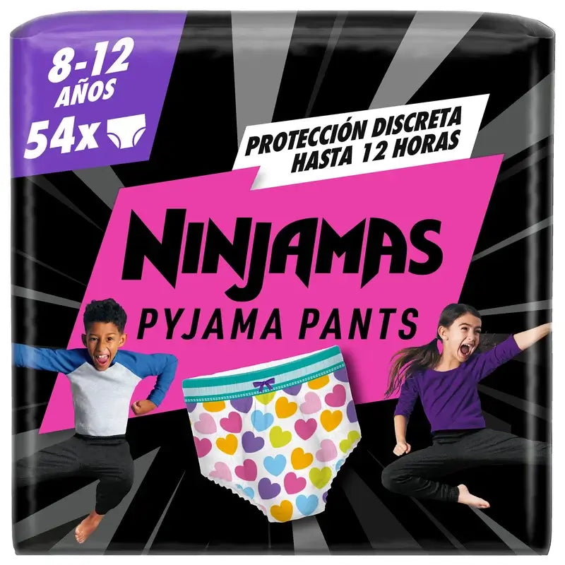 Dodot Ninjamas Taille 8 Coeur, 9 Couches
